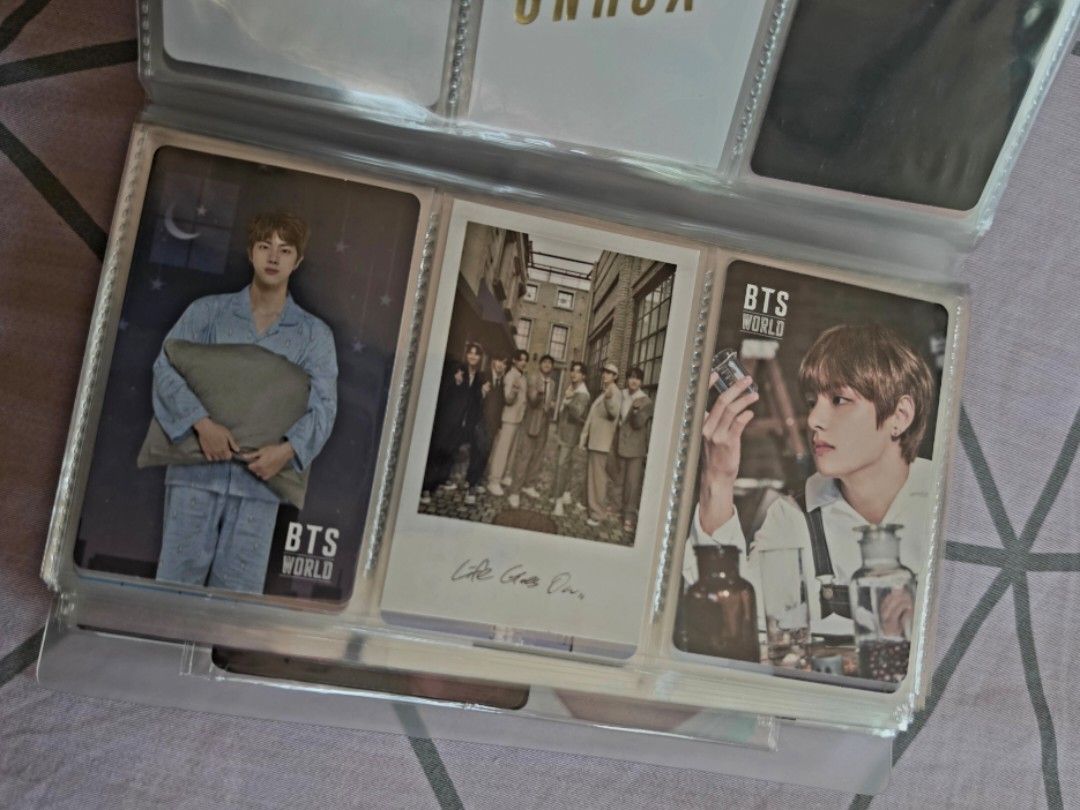 Unsealed BTS WORLD OST Limited Edition Package (Complete Inclusion) (Category: K-Wave Merchandise) located in Aborlan. Submitted by nakwondesu (Listing ID 1464529603, Image 2). Description: Inclusions - Special Package - OST Album (Unsealed - Jin and V Photocards) - Manager ID Case - Manager ID Card (1ea) - Story Card (8ea) - Magnets (1SET 8EA) Manage your exepectations po regarding sa magnets na prone din po sa yellowing. P.S. di po kasama yung 