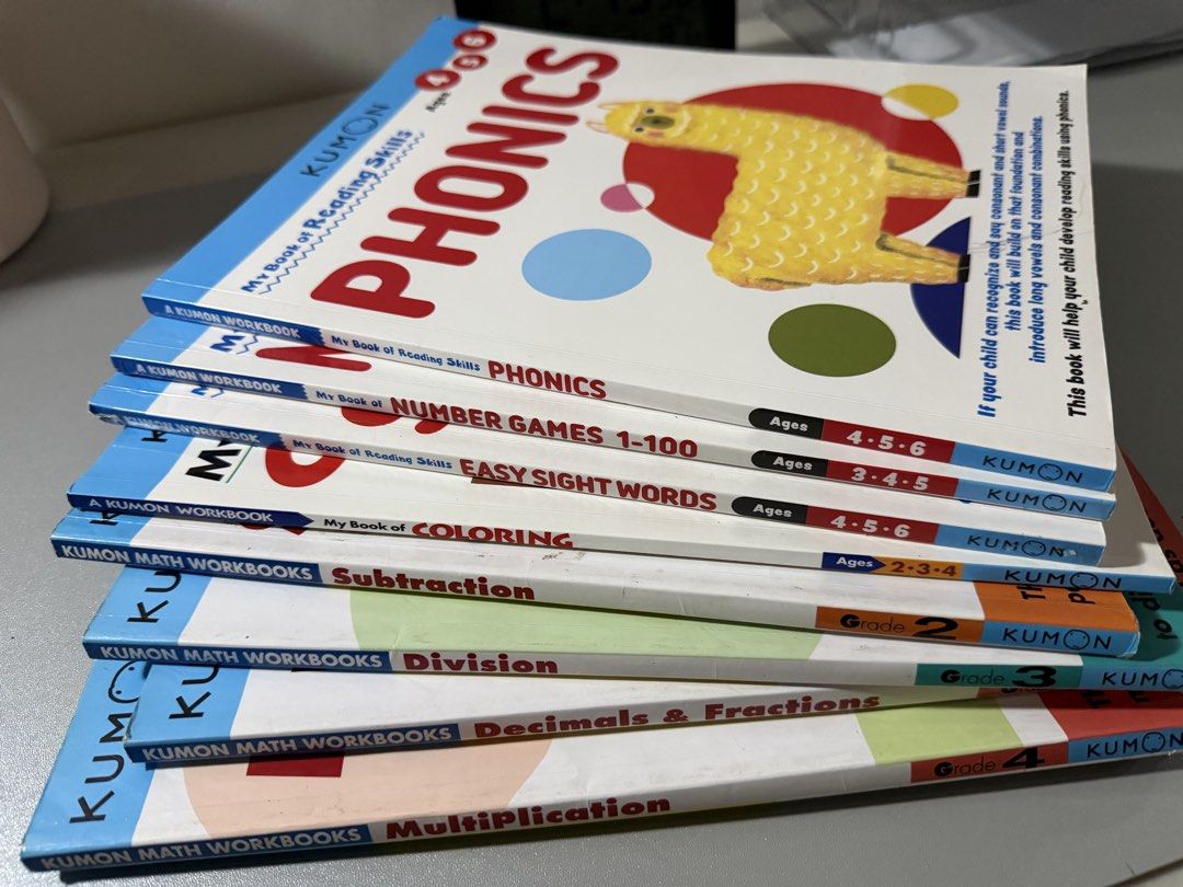 Used Kumon activity books with used worksheets (Category: Children's Books) located in Malabon City. Submitted by lovingluxurybykzelle (Listing ID 1464496136, Image 1). Description: Used pencil-written Kumon activity books from preschool to grades 2,3,4. Take all Kumon books with free reading worksheets with CHECKS ALREADY .