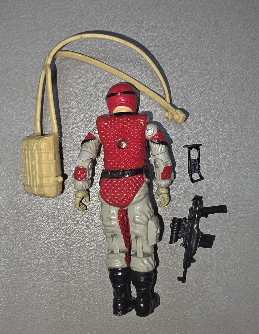 Vintage 1987 GI Joe Crazylegs COMPLETE! (Category: Action & Battle Toys) located in Manila. Submitted by xtn177 (Listing ID 1464470345, Image 2). Description: Vintage 1987 GI Joe Crazylegs Complete accessories. Includes backpack, rifle, & rifle stock (very hard to find). RFS - doubles Great condition. Tight joints and minimal paint wear Can ship at owner's expense. Can meet up in SM BF or BGC..