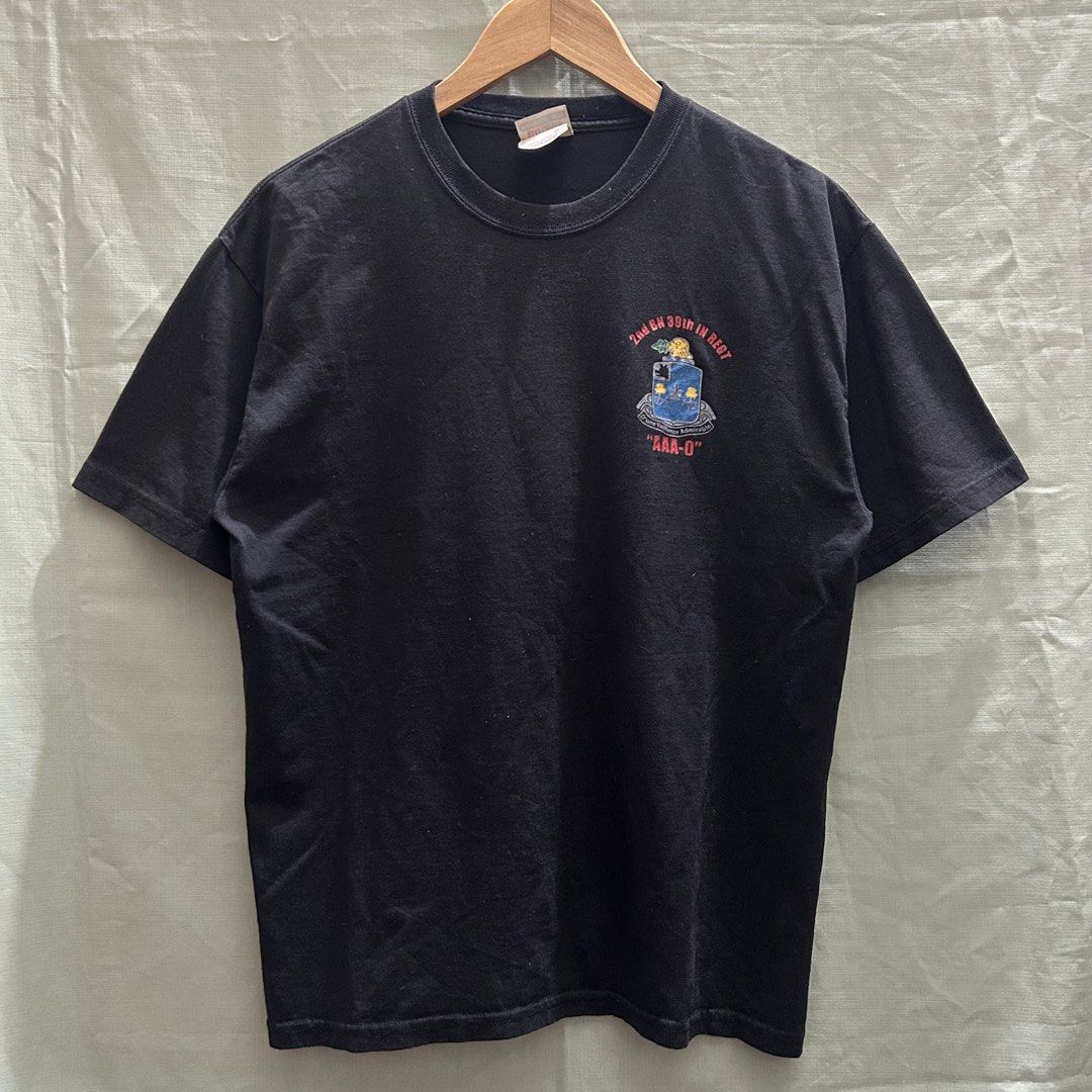 Vintage 90’s Military Unit Graphic Tee (Category: Tshirts & Polo Shirts ) located in Manila. Submitted by offthebins (Listing ID 1464569310, Image 1). Description: Vintage 90’s Military Unit Graphic Tee West Coast Choppers Vibes M-L Boxy 19.8x25.5 Hairlines on back ₱550 +SF 📍Pasig City 📦 J&T Express, Lalamove.