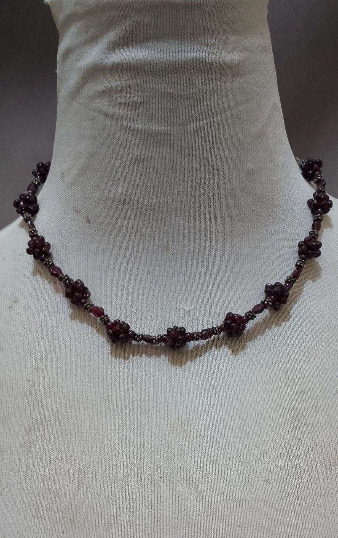 Vintage amethyst necklace (Category: Necklaces) located in Manila. Submitted by julius_onlineshop14 (Listing ID 1464459059, Image 1). Description: this real amethyst necklace malamig stone 16" long S lock design like new condition super nice in person.