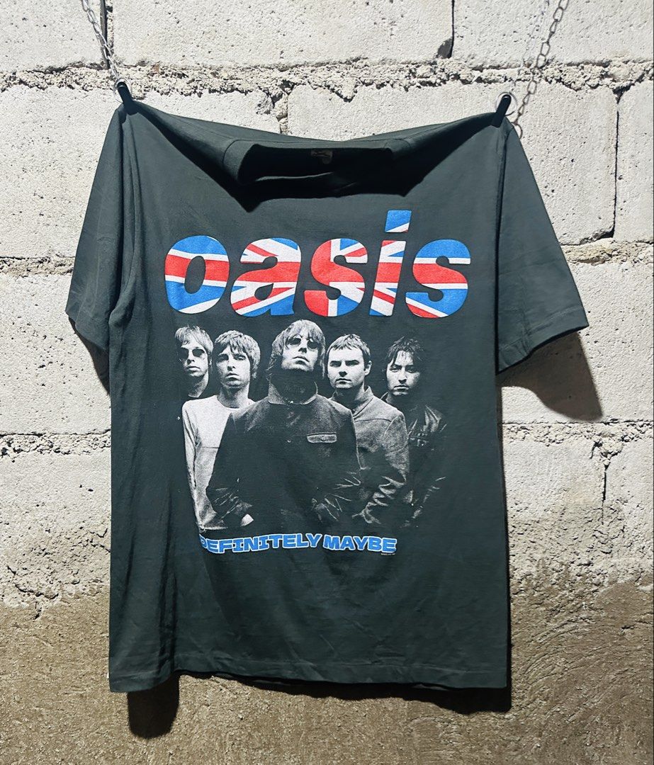 Vintage Boot Oasis Definitely Maybe Tour Tee (Category: Tshirts & Polo Shirts ) located in Manila. Submitted by got_loots (Listing ID 1464502040, Image 2). Description: WTS❗️❗️❗️ Vintage Boot Oasis Definitely Maybe Tour Tee In good condition Dimes: 21x28 ₱3,500 Only .