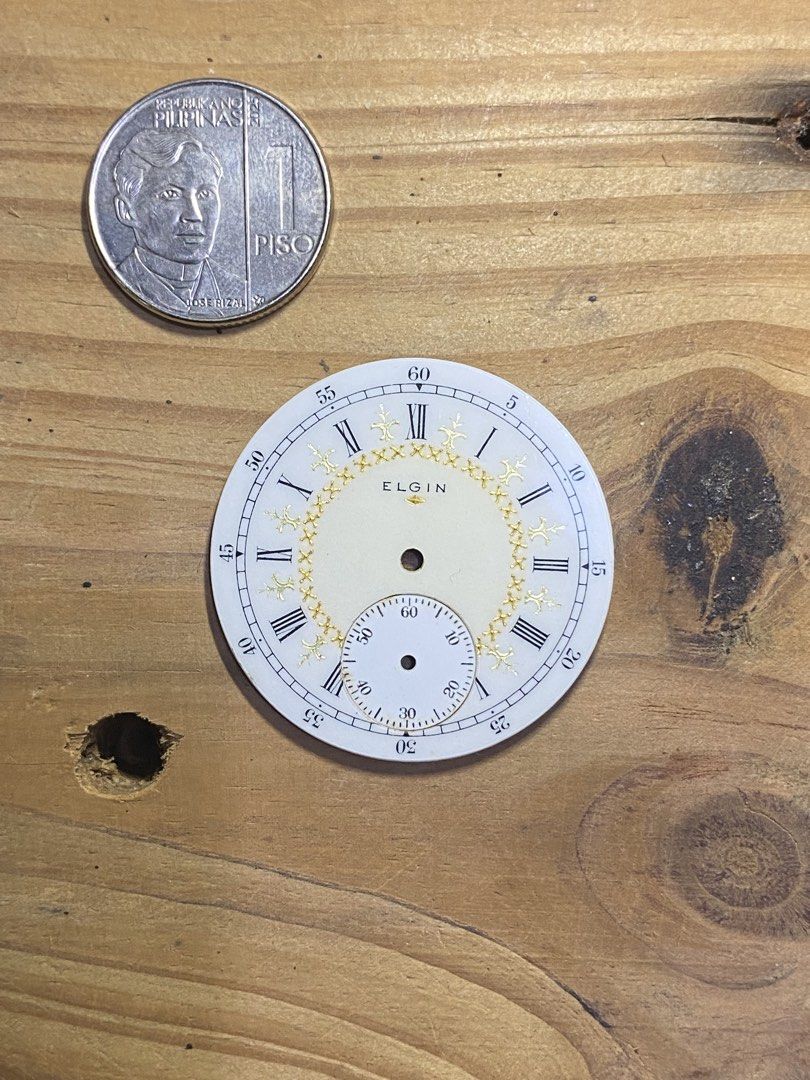 Vintage ELGIN porcelain dial (Category: Luxury Watches) located in Cebu City. Submitted by nixonmonleon9 (Listing ID 1464567181, Image 2). Description: Dial only negotiable .
