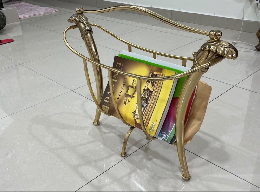 Vintage Magazine Rack Holder Stand pm 017-2957957, Furniture & Home ...