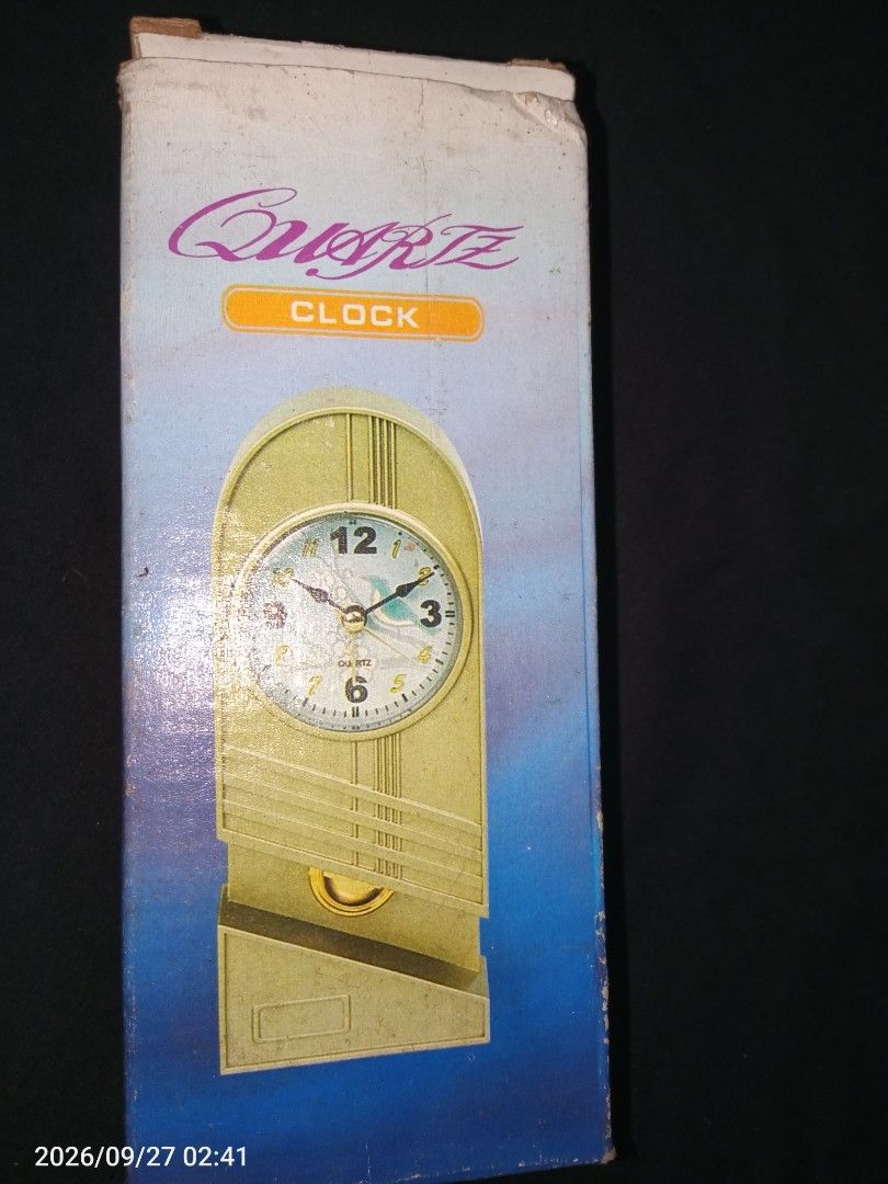 Vintage Pendulum and alarm Clocks Set (All working) (Category: Clocks) located in Davao. Submitted by banana.pancake (Listing ID 1464523703, Image 3). Description: Vintage Pendulum and alarm Clocks Sold as Set for 300 only All working, Old stock but still brand new with box (pendulum) Shipping thru J&T Door to Door.