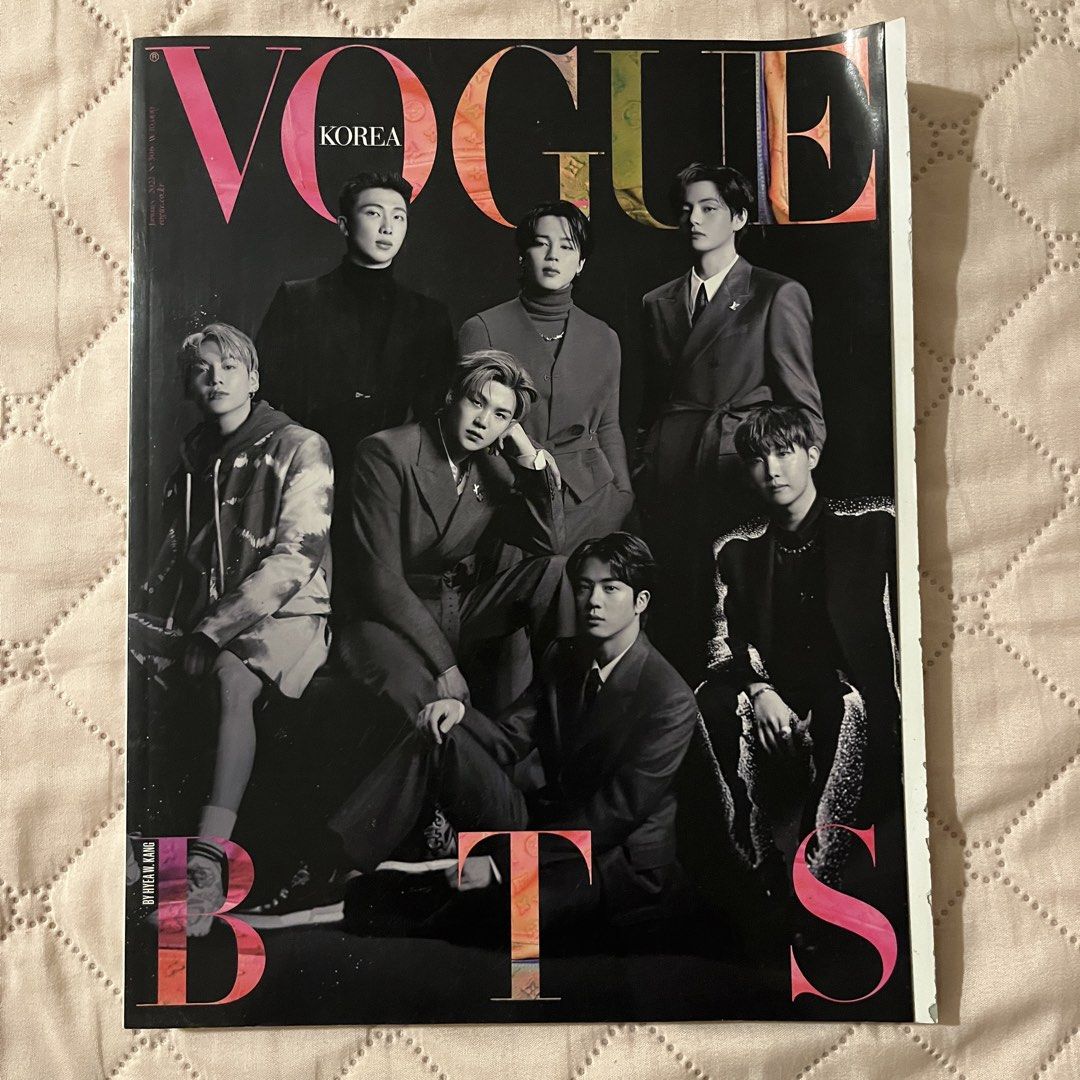 Vogue Korea January 2022 BTS Edition (Category: Magazines) located in Quezon City. Submitted by julia_ppp (Listing ID 1464553628, Image 1). Description: no issuesss.