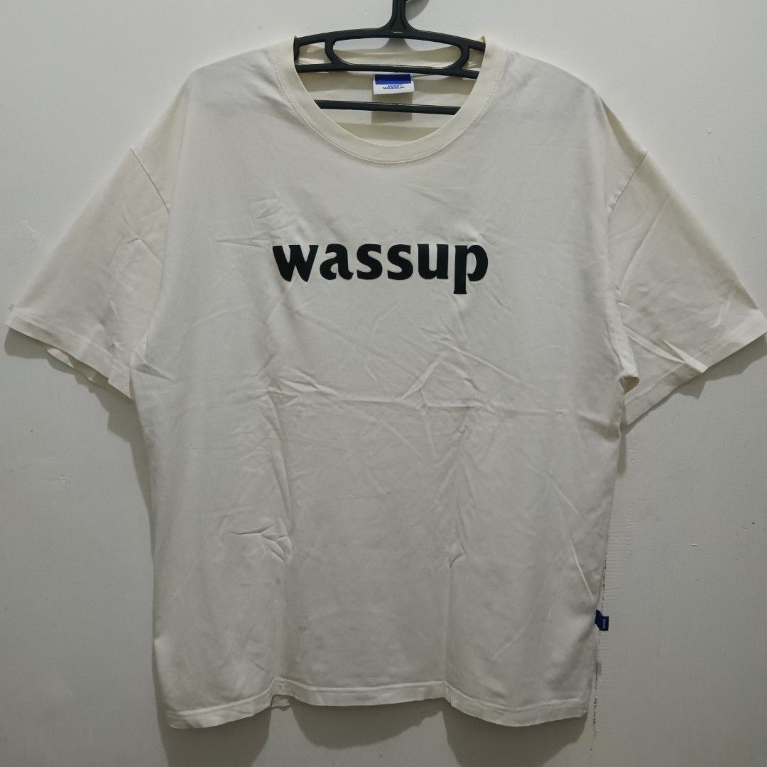 WASSUP Classic Logo Shirt (Category: Tshirts & Polo Shirts ) located in Caloocan City. Submitted by jaychingsss (Listing ID 1464543978, Image 1). Description: Wassup Classic Logo Shirt - 100 22x27 With neck tag, cut wash tag No issue sa print NEED WASH.