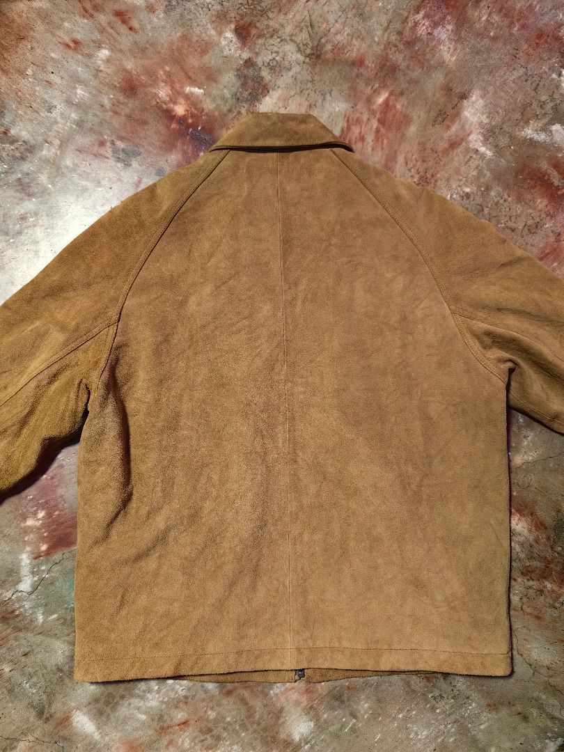Weatherproof Suede Zip-Up Jacket (Category: Coats, Jackets and Outerwear) located in Tarlac. Submitted by jeremiah.curator.2026 (Listing ID 1464416319, Image 2). Description: - Classic tan suede jacket - Zip-up front closure - Two functional front pockets - Button cuffs on sleeves - Lined interior for comfort - Ideal for cooler weather.