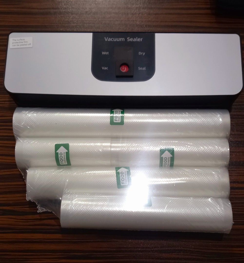 Whaleco V2 Vacuum Sealer Machine Saver Package (Category: Other Kitchen Appliances) located in Antipolo. Submitted by fastlane8moto (Listing ID 1464487704, Image 1). Description: Whaleco Version 2 Vacuum Sealing Machine Saver Package Note The super saver package is limited time only start-up kit WITH 5 ROLLS FOOD QUALITY GRADE VACUUM SEALER ROLLS 3 METERS EACH Dotted to prevent air and moisture for better vacuum sealing VIDEO UPLOADED FB BUSINESS