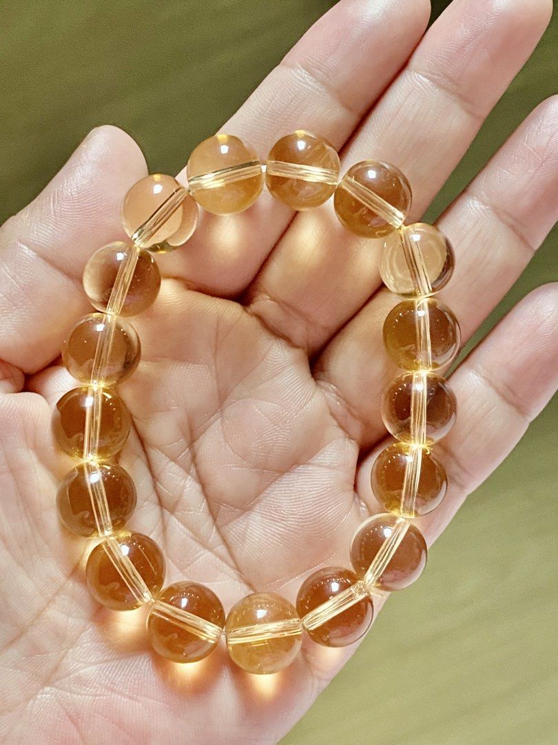 Whiskey Citrine Bracelet (Category: Bracelets) located in Pasig City. Submitted by talaversify (Listing ID 1464401209, Image 2). Description: Semi-precious stone: Whiskey Citrine Stone size: 12mm Wrist size: 16cm 💠 Natural stone 💠.