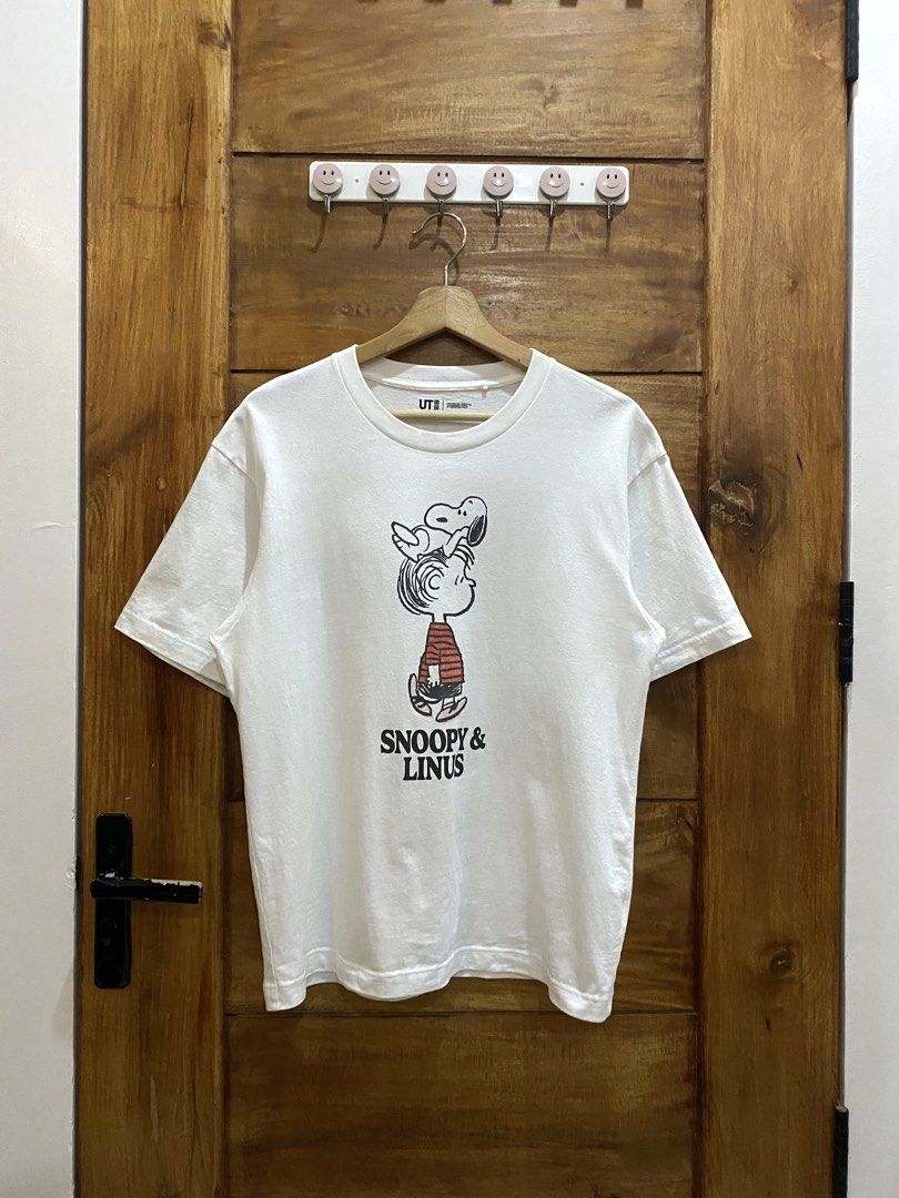White Snoopy & Linus Graphic T-shirt (Category: Tshirts & Polo Shirts ) located in El Nido. Submitted by dominicsal76603 (Listing ID 1464534105, Image 2). Description: - Classic white graphic tee featuring Snoopy and Linus. - Comfortable, casual fit for everyday wear. - Versatile styling: pairs well with shorts or jeans. - Easy to incorporate into any casual outfit..