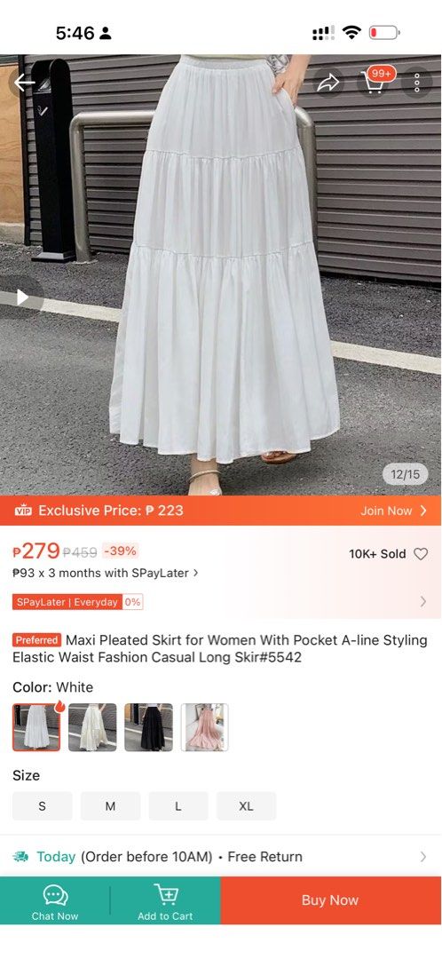 White Tiered Wide Leg Pants (Category: Jeans) located in Las Pinas. Submitted by erichf (Listing ID 1464565838, Image 2). Description: - White tiered pants - Comfortable elastic waistband - Flowy and breathable material - Ideal for casual wear or lounging - Versatile for styling with various tops - Perfect for warm weather.