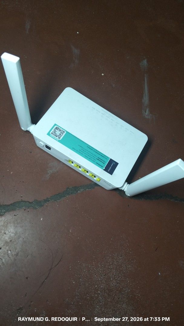 Wifi modem with unlimited internet (Category: Networking) located in Paranaque City. Submitted by raymund.redoquirio (Listing ID 1464470740, Image 2). Description: sa mga gusto mag pa install ng unlimited internet wifi modem for only 1,558 kada buwan may up to 200 mbps speed ng internet ka na free installation fee pa cash out 1,558 after ma install magagamit mo na ang internet location Paranaque Muntinlupa Pasay Taguig Las Piñas city only lang po
