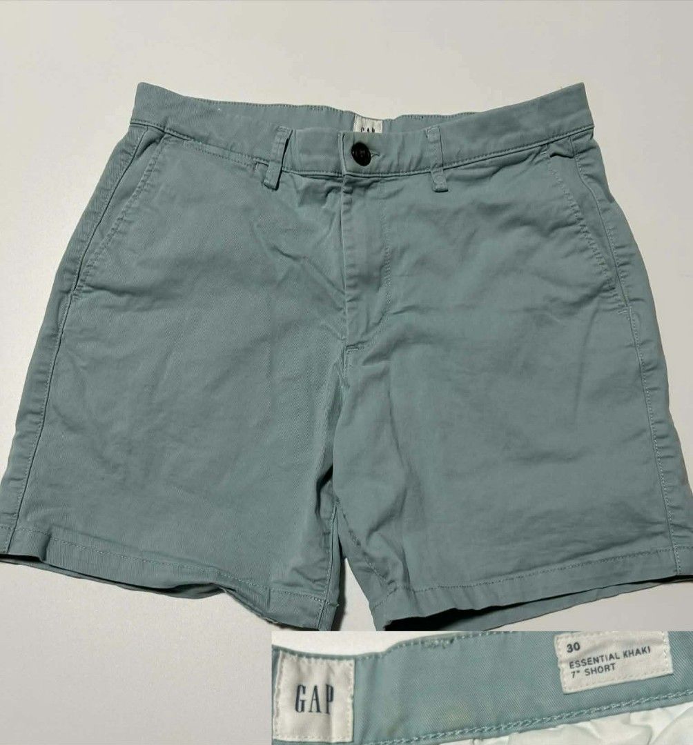 Womens Gap Essentials Khaki 7" Light Blue Shorts (Category: Shorts) located in Pasig City. Submitted by apparelism.mnl (Listing ID 1464383972, Image 1). Description: Size: 30 All items are preloved orginal from US Lalamove/LBC Only Gcash/Bank Transfer Location: Cainta Rizal.