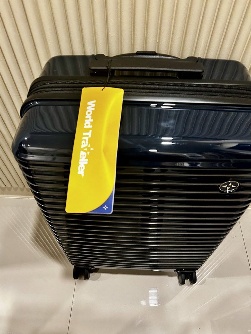 World Traveller Hardshell Luggage (Category: Luggage) located in Pasig City. Submitted by royalregistry (Listing ID 1464521821, Image 1). Description: - Authentic - Brand: World Traveller - Color: Marine Blue - Type: Hardshell Luggage - Security: TSA Lock - Mobility: Spinner Wheels - Interior: Straps and zippered compartments - Condition: Brand new with original tags - Ideal for Your next travel adventure!.