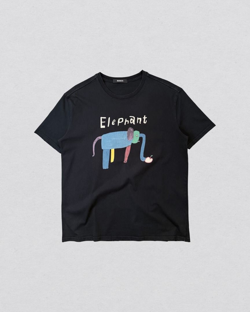 Y2k Elephant tee shirt (Category: Tshirts & Polo Shirts ) located in Cabanatuan. Submitted by argarments.ph (Listing ID 1464467455, Image 1). Description: Tagged: fits large-xl Width 23" | Length 30" Condition: Great condition Issue(s): Distressed design on hems.