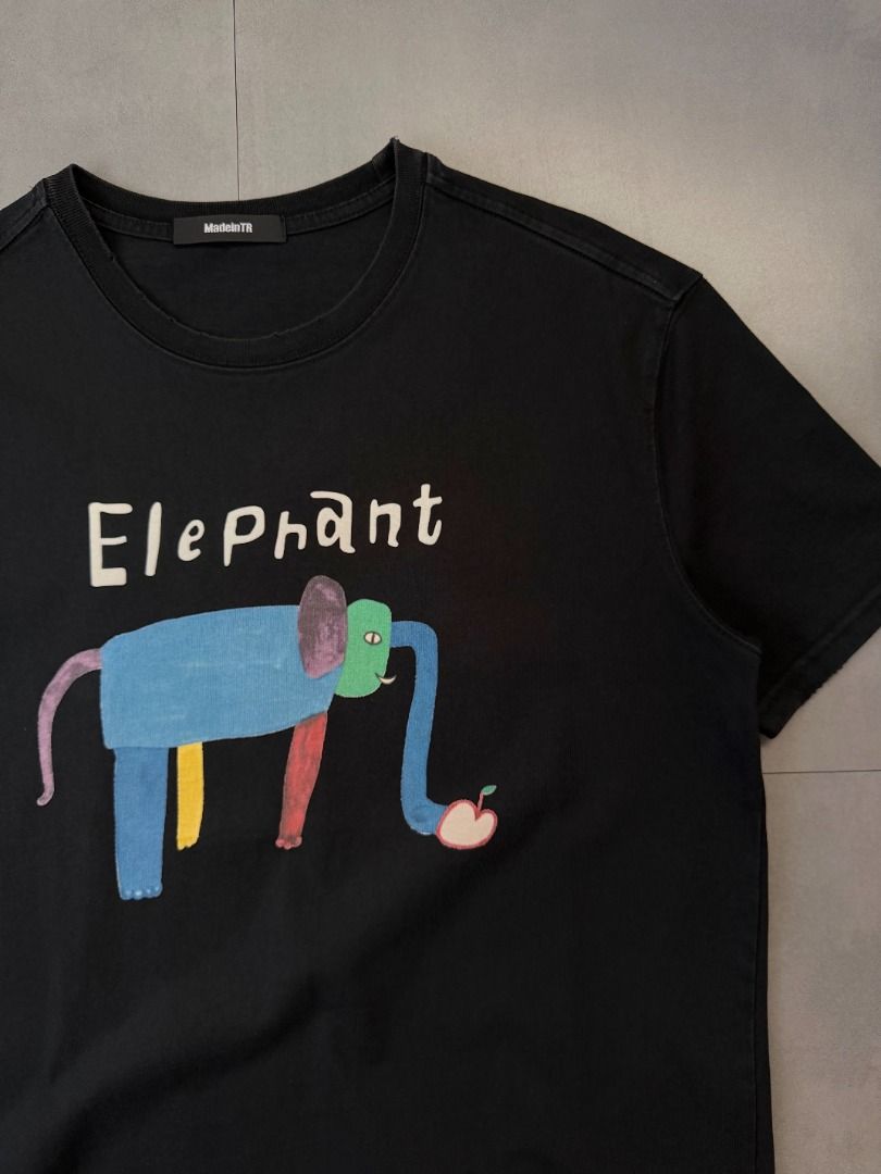 Y2k Elephant tee shirt (Category: Tshirts & Polo Shirts ) located in Cabanatuan. Submitted by argarments.ph (Listing ID 1464467455, Image 3). Description: Tagged: fits large-xl Width 23" | Length 30" Condition: Great condition Issue(s): Distressed design on hems.