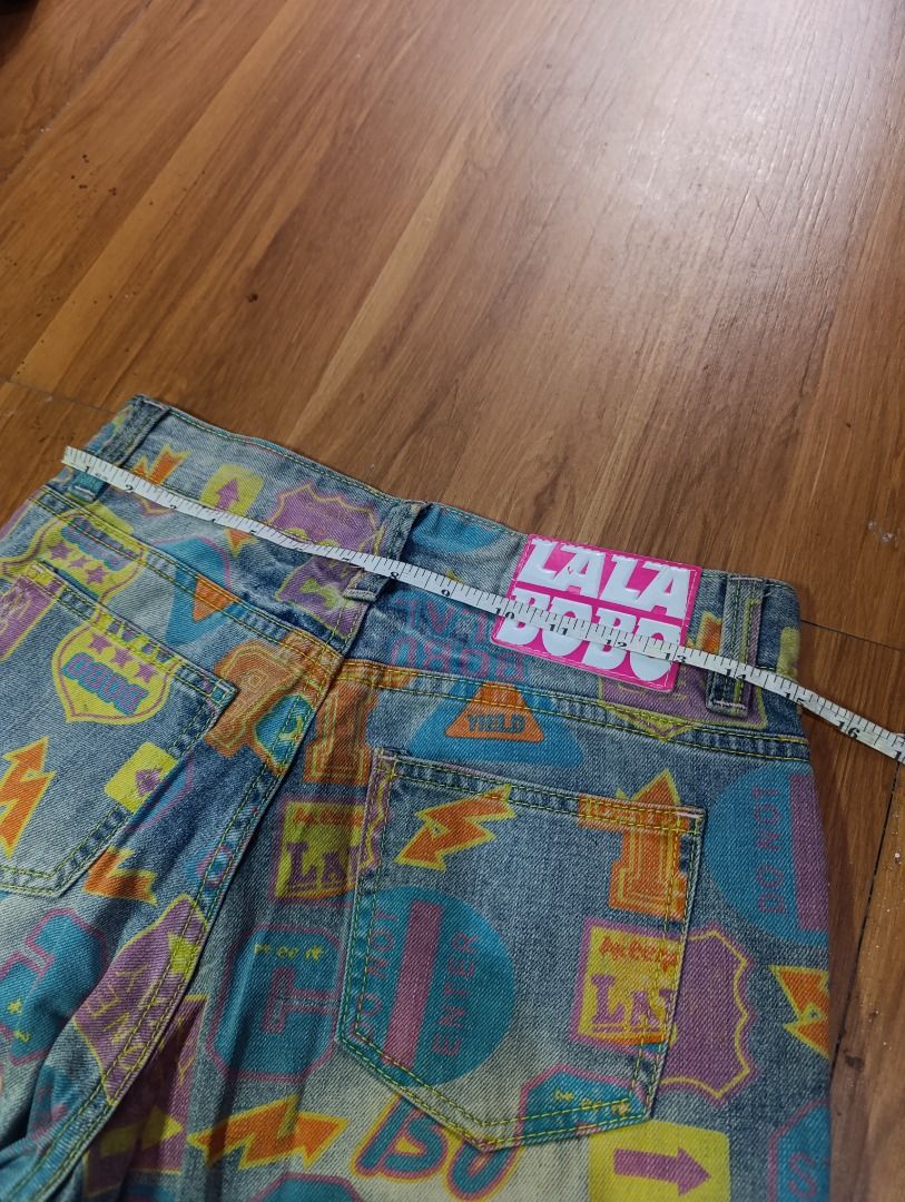 Y2k Lalabobo Jeans For Men (Category: Jeans) located in Bulacan. Submitted by koritooo (Listing ID 1464427100, Image 3). Description: Y2k Lalabobo Jeans For Men Good as new no issue Complete tags/ Wash tags Size M Dimensions: 30 Width 40 Length 7 Hem Color rate: 10/10.