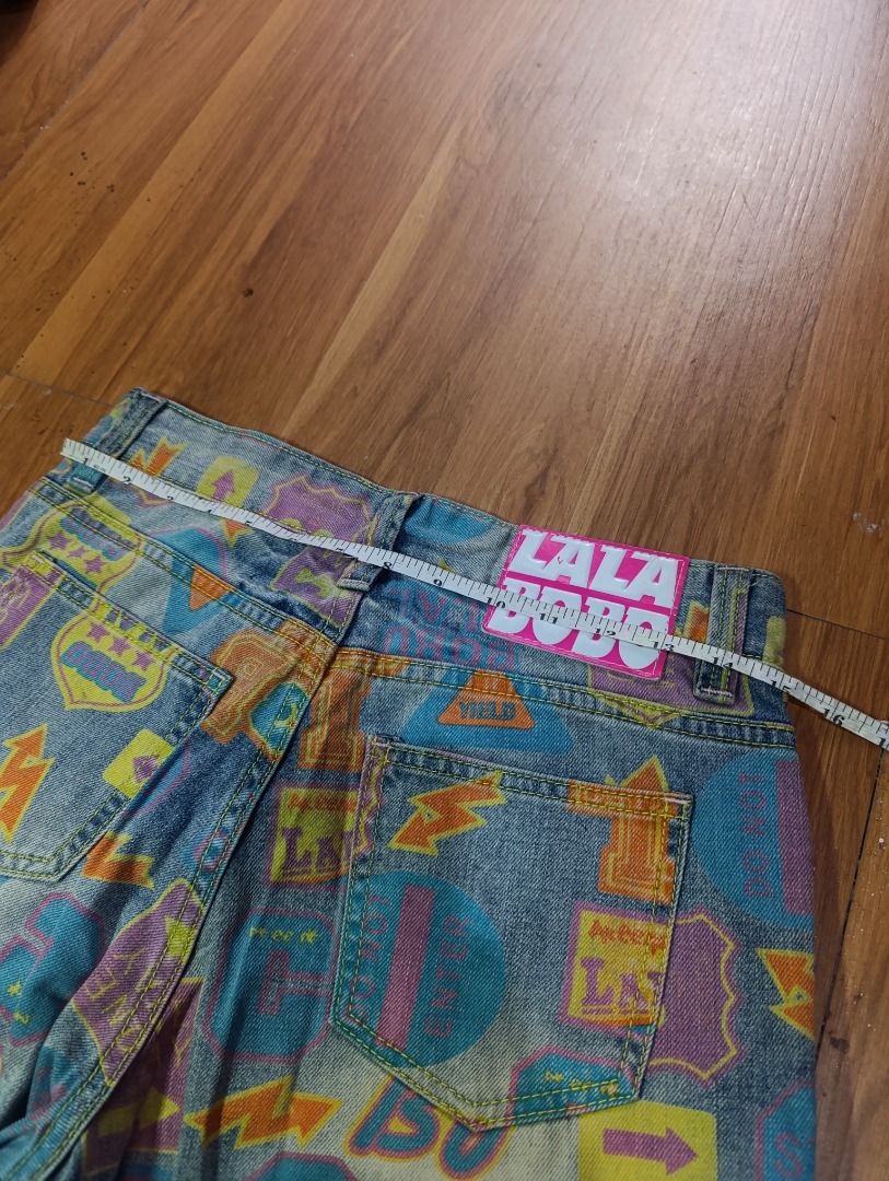 Y2k Lalabobo Jeans For Men (Category: Jeans) located in Bulacan. Submitted by koritoo (Listing ID 1464427202, Image 3). Description: Y2k Lalabobo Jeans For Men Good as new no issue Complete tags/ Wash tags Size M Dimensions: 30 Width 40 Length 7 Hem Color rate: 10/10.