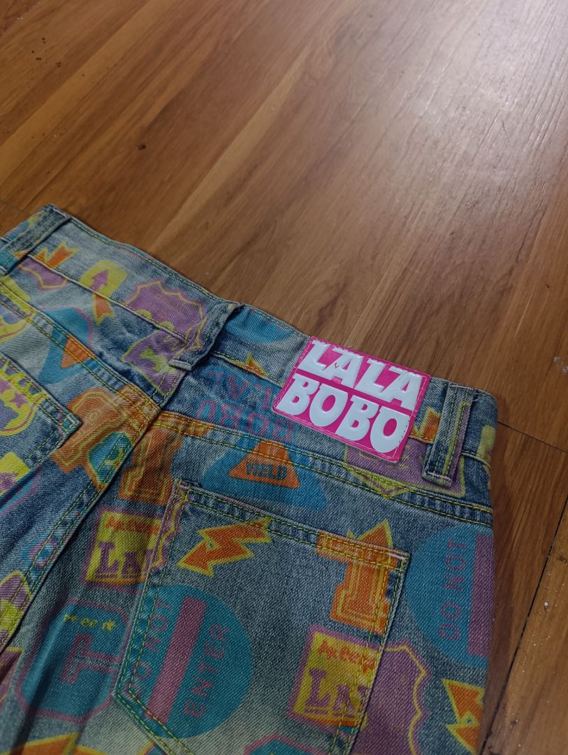 Y2k Lalabobo Jeans For Men (Category: Jeans) located in Bulacan. Submitted by koritoo (Listing ID 1464427202, Image 2). Description: Y2k Lalabobo Jeans For Men Good as new no issue Complete tags/ Wash tags Size M Dimensions: 30 Width 40 Length 7 Hem Color rate: 10/10.