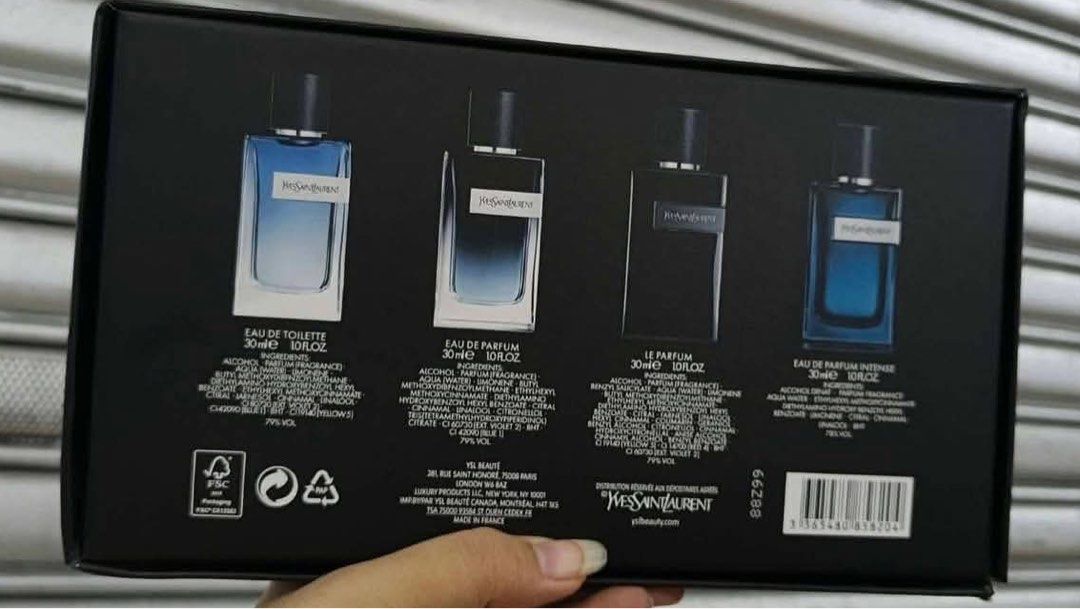 YSL Y 4x30ML PERFUME GIFT SET (Category: Fragrance & Deodorants) located in Quezon City. Submitted by embere_shop (Listing ID 1464567508, Image 1). Description: 📌 Perfect for yourself or as a gift! ✨ Whether you’re treating yourself or looking for a gift for birthdays and any special occasion, this is a great choice. 💗 The scent is very close to 0G and long-lasting, perfect if you want something that smells premium without going over budget. 💐