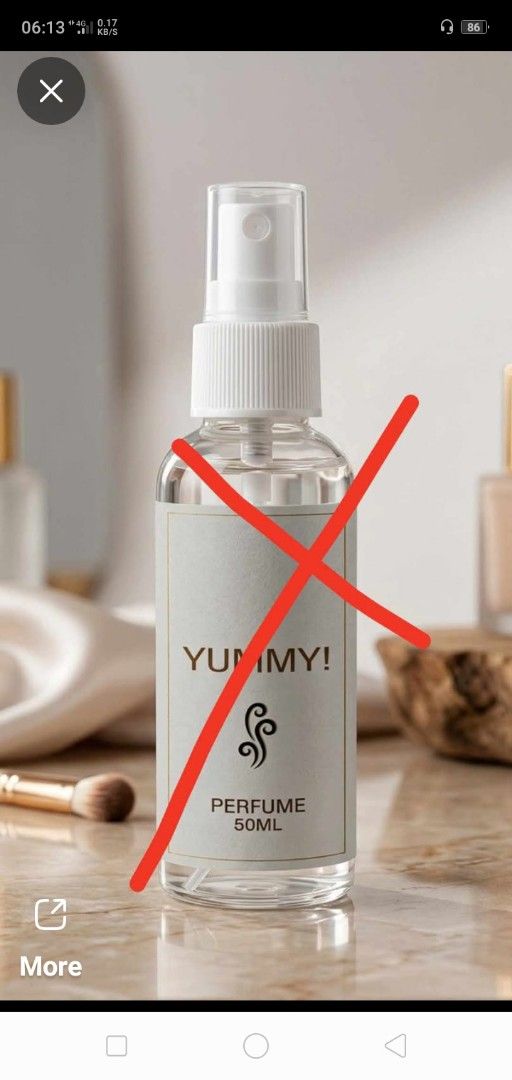 Yummy Perfume (Category: Fragrance & Deodorants) located in Caloocan City. Submitted by teamgoodbuys (Listing ID 1464568300, Image 3). Description: Oil-based Good quality No sharp, irritating smell just pure and smooth fragrance Available in various scents.