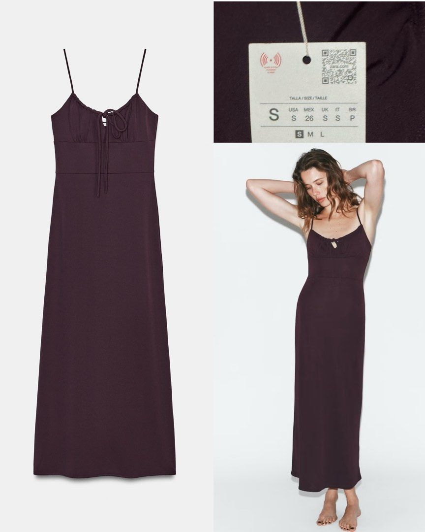 Zara burgundy red dress (Category: Dresses) located in Manila. Submitted by clothingconcept (Listing ID 1464473900, Image 1). Description: .