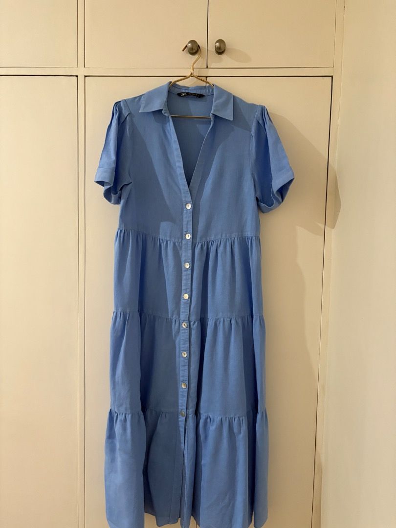 Zara Dress (Category: Dresses) located in Quezon City. Submitted by icecreammonster (Listing ID 1464361781, Image 1). Description: Zara Linen Dress Size Small but fits S-M.