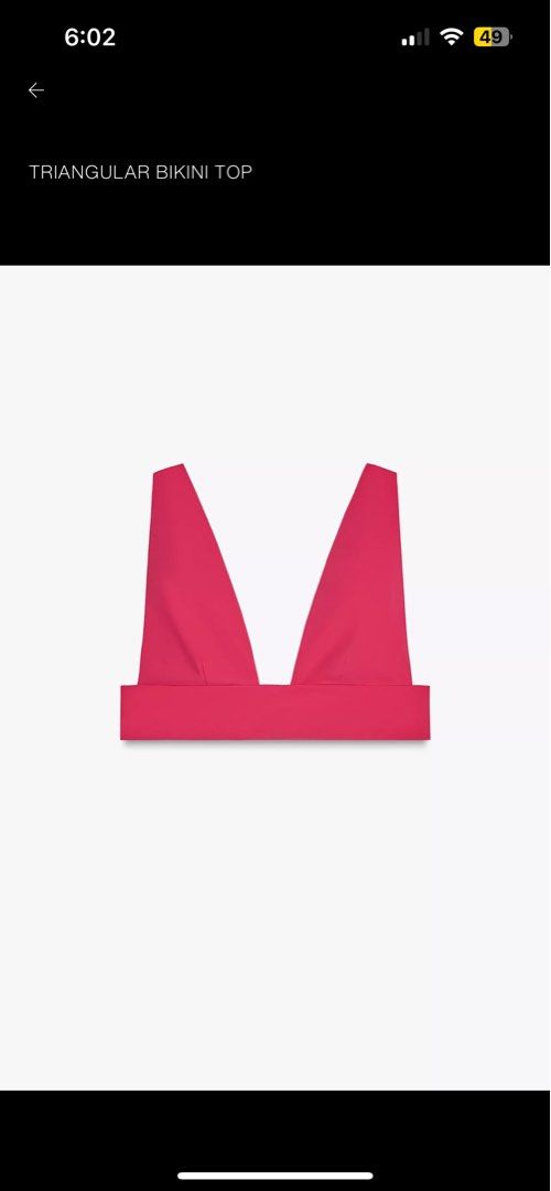 Zara Pink Triangular Bikini Top and Bottoms Set (Category: Bikinis & Swimsuits) located in Caloocan City. Submitted by ann_in_declutter (Listing ID 1464408998, Image 1). Description: 550 for two ‼️ Used only once and still in good condition Will send real pic once interested.