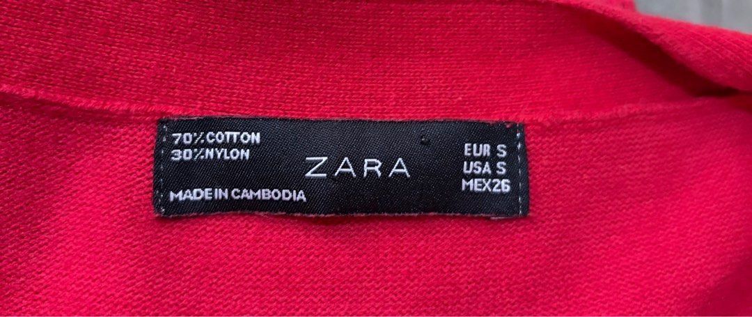 Zara Red Down Cardigan Small - Medium (Category: Coats, Jackets and Outerwear) located in Quezon City. Submitted by garagesale2026 (Listing ID 1464566079, Image 3). Description: - Used a few times - In good condition - S on tag, fits up to Medium - V-Neckline; Longsleeve; Two side pockets; Button-down closure - Length: Above knee for 5'4" tall.