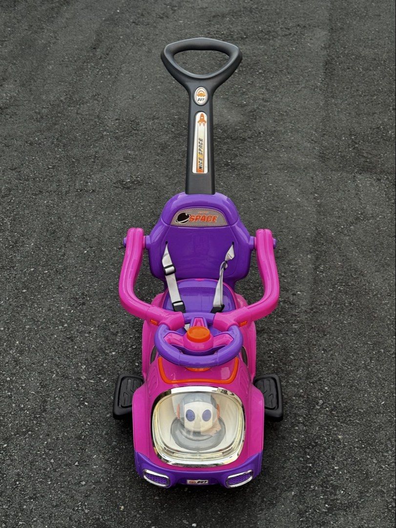 12-36 months pink robot theme push car (Category: Strollers) located in Quezon City. Submitted by karlojosev (Listing ID 1464664934, Image 1). Description: like new available for pick up (project 4 Qc/rockwell/bgc - depending on sched) .