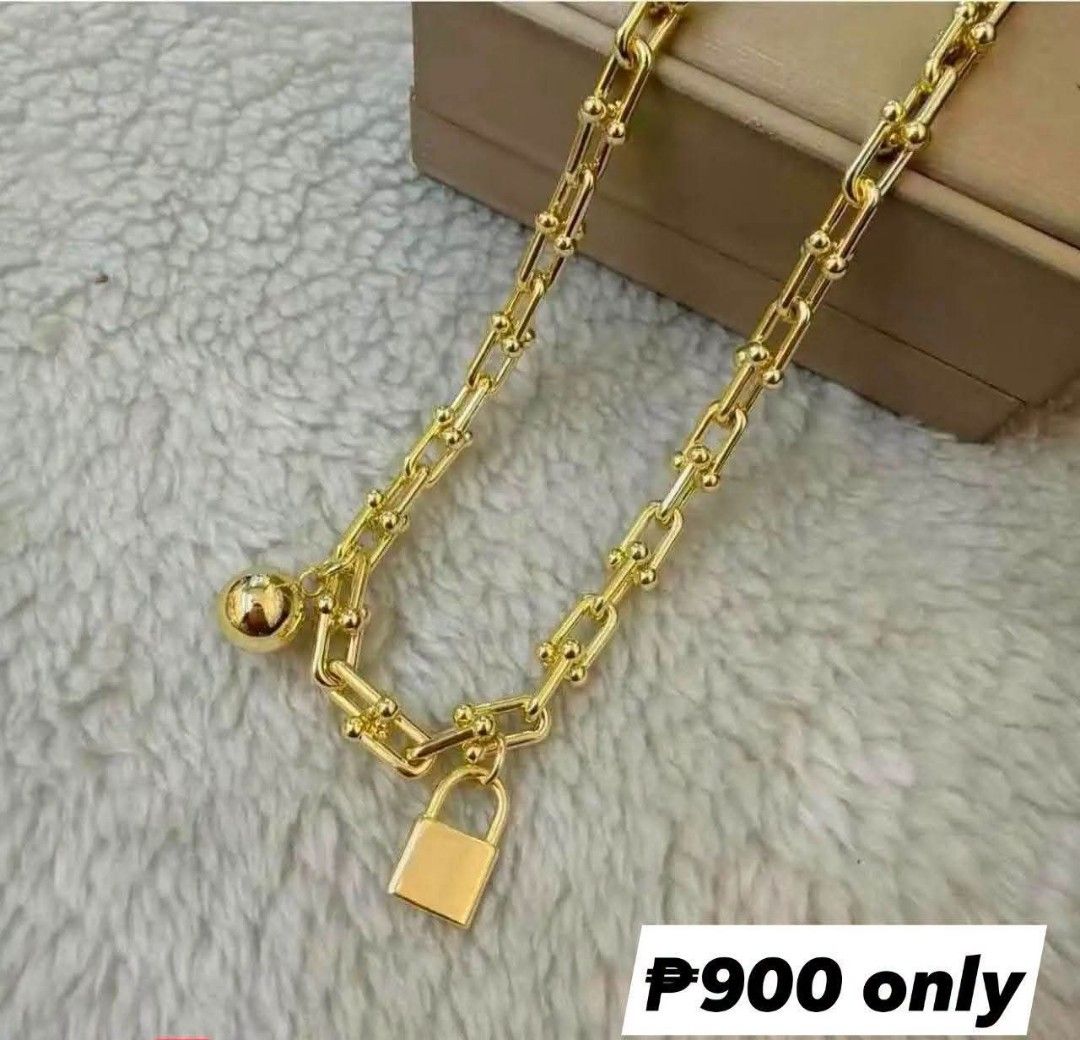 14K Vermeil Gold Tiff 2n1 Set (Category: Necklaces) located in Caloocan City. Submitted by cheskhaionlinestore2.0 (Listing ID 1464583620, Image 1). Description: New Collection 🥰 14k GOLD VERMEIL Super Sale ⚡ Necklace and Bracelet Set ₱1250 only📌 What is Vermeil Gold? 14K Vermiel Gold Gold vermeil (pronounced ver-may) is a high-quality type of gold-plated jewelry defined by a sterling silver base metal, a thick gold layer (at least 2.5 microns),
