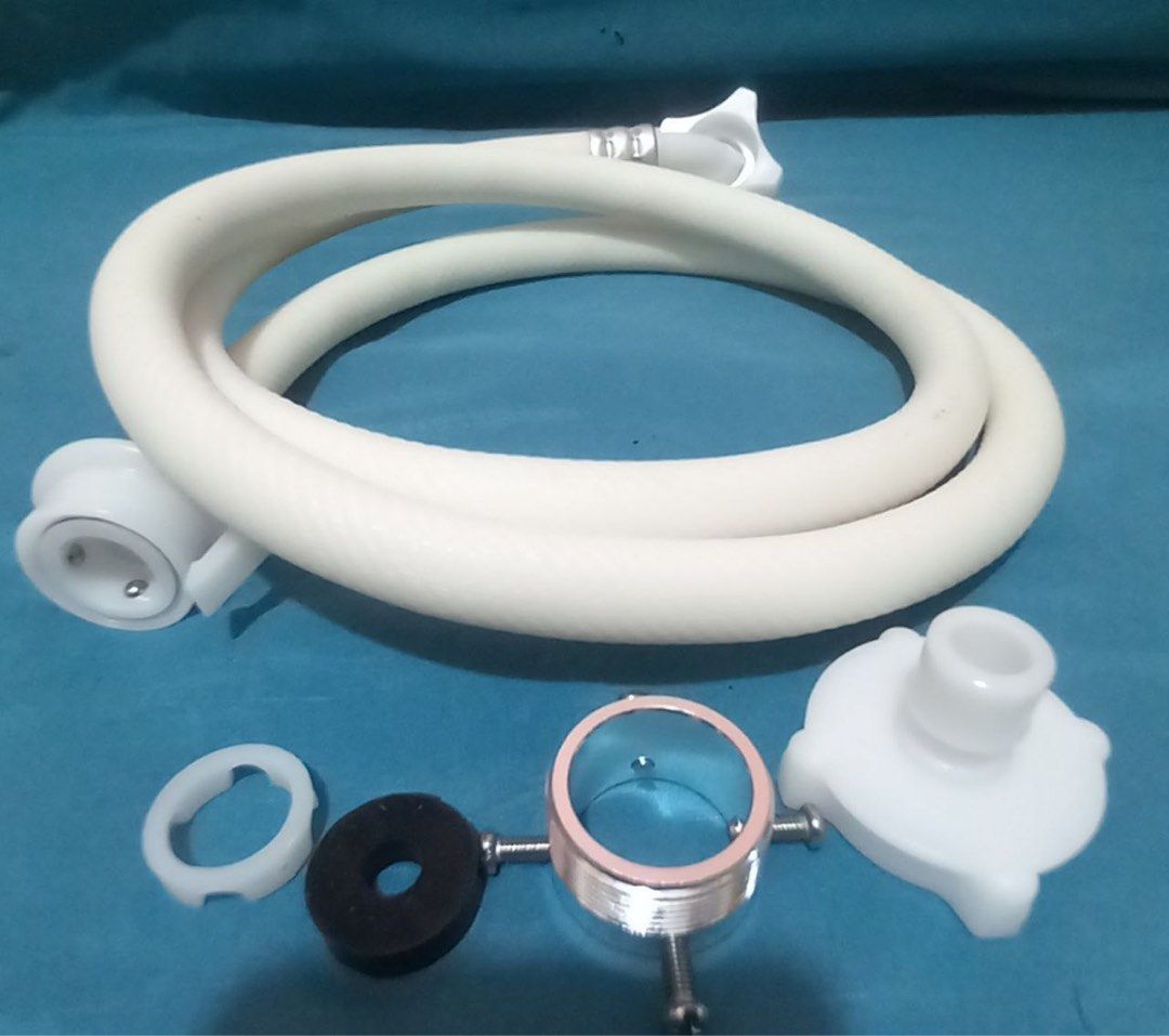 1.5m Washing Machine Hose with Adapter Set (Category: Cleaning Tools & Supplies) located in Taguig. Submitted by mae_anne16 (Listing ID 1464756294, Image 1). Description: Bagong Washing Machine Inlet Hose (1.5 Meters)! Fit sa karamihan ng automatic top-load at front-load washing machines. 1.5 Meters: Sakto ang haba para sa mga laundry taps. Complete Set: May kasama nang metal adapter, rubber washer, at connectors para iwas leakage. Easy Installat