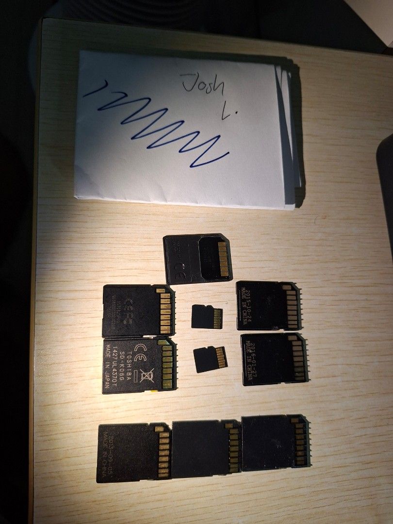 16MB SD Card and Adapters (Category: Memory & SD Cards) located in Bacoor. Submitted by josh_2000 (Listing ID 1464616487, Image 2). Description: Multiple SD Cards for sale. 16GB SanDisc MicroSD Cards with Adapter - SOLD 8GB integra SD Card - SOLD 8GB PNY SD Card - SOLD 16MB Canon MMC card - 100 microSD Card to SD Card adapter - 50 each Both tested and working in Windows and Linux. Discounted if take all. PM for more details..