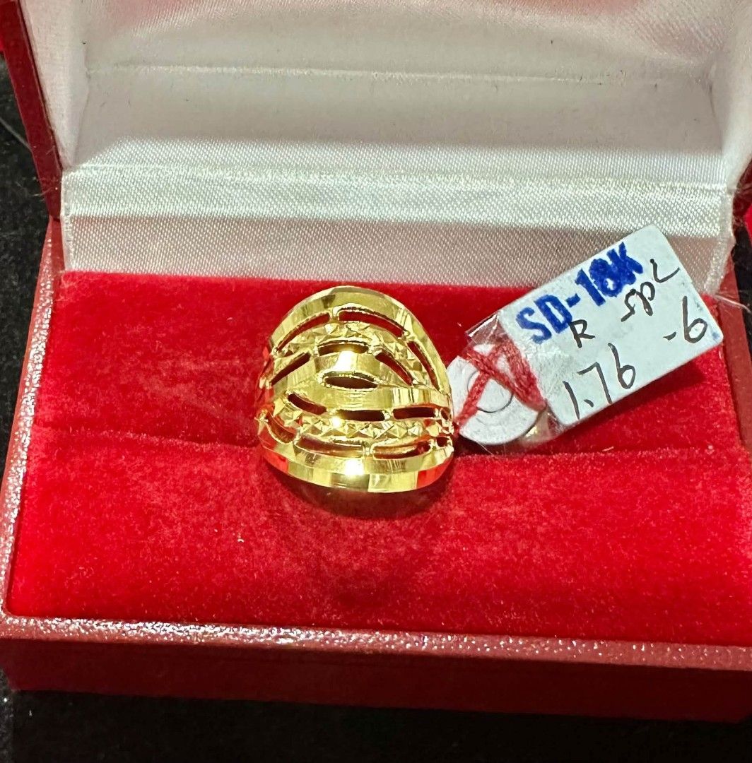 18k Saudi gold ladies ring (Category: Rings) located in Manila. Submitted by bhelgoldseller2ndaccount (Listing ID 1464722057, Image 2). Description: New!!✨New!!✨New!! Authentic 18k Saudi Golds 💯pawnable/naisasanla 💯with high appraisal rate 💯good investment 💯Direct supplier price 👉OPEN for resellers 🌺please take time to evaluate their actual sizes and grams 👉Best panggift for all occasions ✅ Sold per grams not per piece Kya lowest price ✅Wi