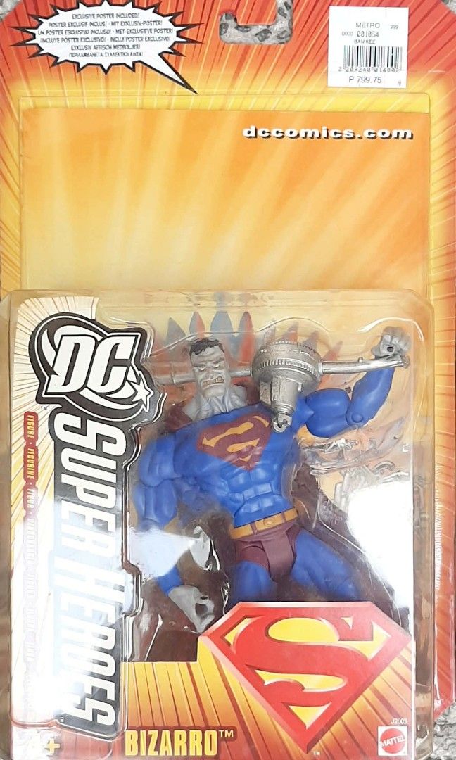2006 Mattel DC Super Heroes 7-inch Action Figures (Category: Action & Battle Toys) located in Liloan. Submitted by angelyneroberts_171329 (Listing ID 1464705734, Image 2). Description: FOR SALE 2006 Mattel DC Super Heroes 7-inch Action Figures DESCRIPTION : - Bizarro from the Select Sculpt Series / Wave 3, featuring a gray-skinned, blue-suited look with a backwards "S" shield. - Supergirl wearing her white mid-riff top and blue skirt comic-accura