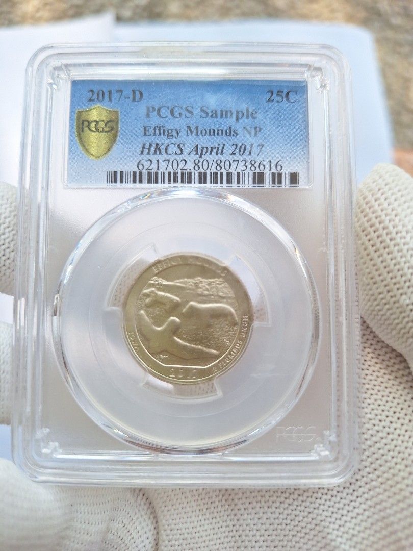 2017-D Effigy Mounds Quarter Dollar (PCGS SAMPLE) (Category: Currency) located in Makati City. Submitted by jed.tan (Listing ID 1464604281, Image 1). Description: - HKCS 2017 Label Payment - Gcash, BPI Meetup - Rockwell Powerplant Mall - Security Bank (Jupiter st. corner Paseo de Roxas).