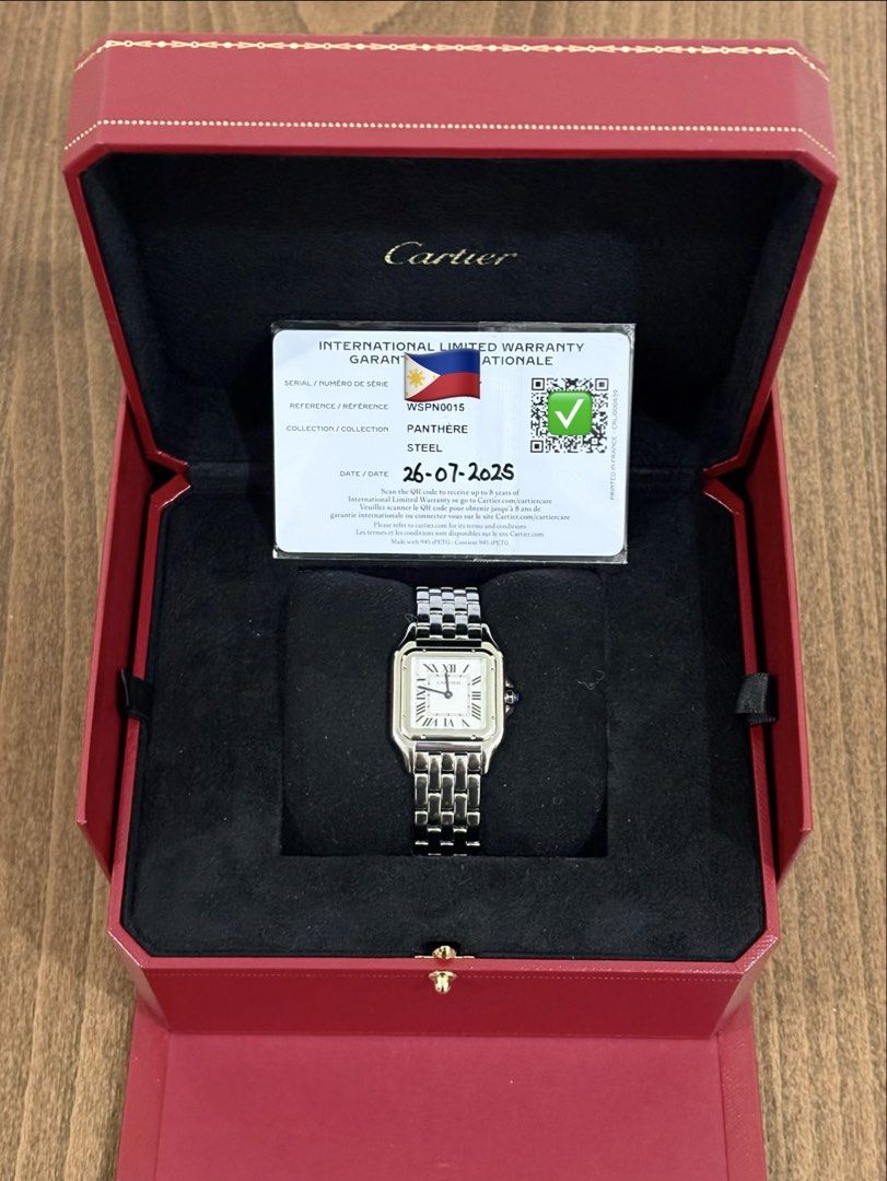 2025 Cartier Panthere Medium - Complete set (Category: Luxury Watches) located in Mandaluyong City. Submitted by brian.1988 (Listing ID 1458427851, Image 2). Description: 2025 Cartier Panthere Medium - Ref. WSPN0015 - Complete set - 9.5/10 excellent condition .