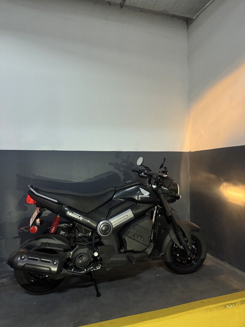 2026 Honda Navi Motorcycle (Category: Motorbikes for Sale) located in Paranaque City. Submitted by _albert_ (Listing ID 1464604963, Image 2). Description: Honda Navi for sale. Black color. Ready for a new owner. Great for city rides. Easy to handle and park. Low mileage (5KM only)..