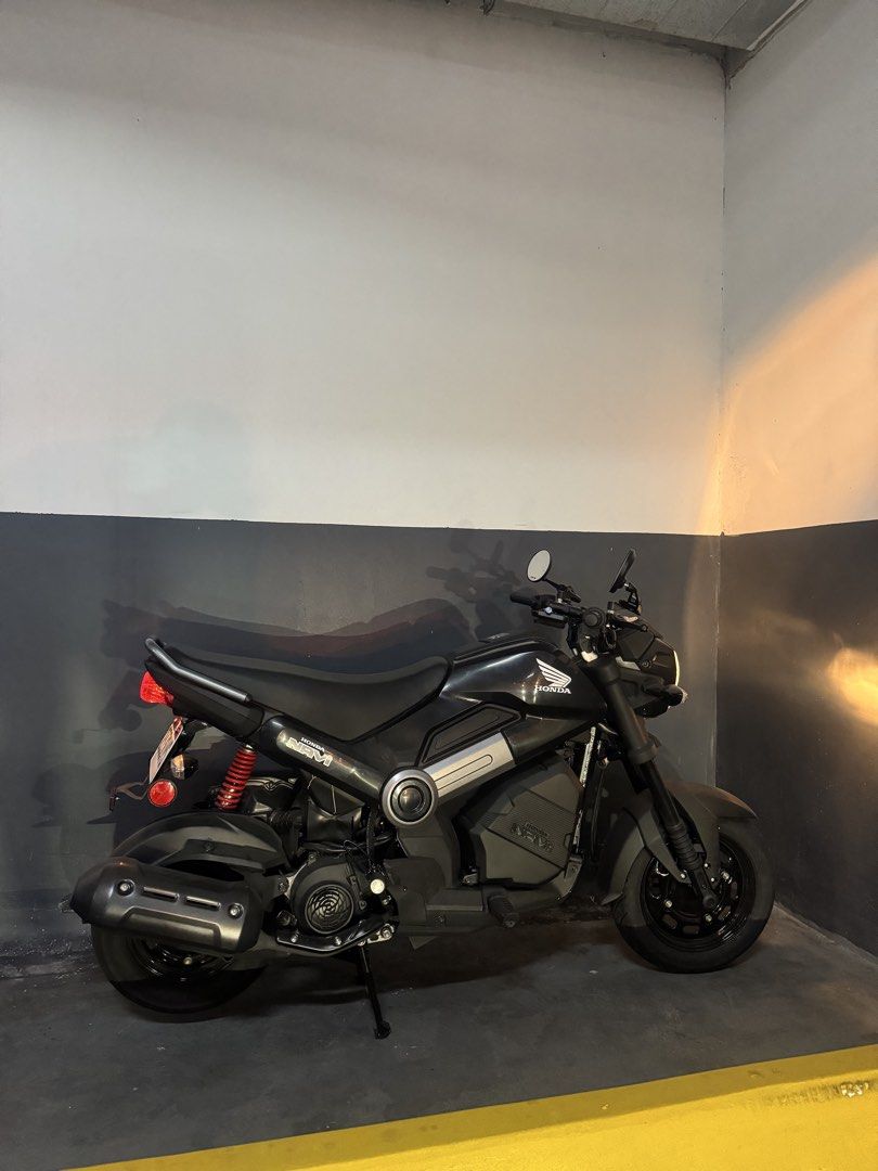 2026 Honda Navi Motorcycle (Category: Motorbikes for Sale) located in Paranaque City. Submitted by _albert_ (Listing ID 1464604963, Image 1). Description: Honda Navi for sale. Black color. Ready for a new owner. Great for city rides. Easy to handle and park. Low mileage (5KM only)..