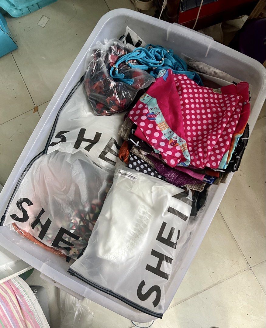 85PCS Shein Plus Size Tops (Bundle Take All) (Category: Blouses) located in Marikina City. Submitted by itsquake (Listing ID 1464663188, Image 2). Description: RUSH SALE ‼️‼️ • Shein Plus Size Tops • Bundle Take All • 85 pcs • 1 box • With free 10pcs Balabal • With free Bags Almost brand new. Never used. Guaranteed magaganda po yung tops. No time na po picturan isa isa since I have full time work. Naiwan na po to ng mama ko since nag abroad na sy