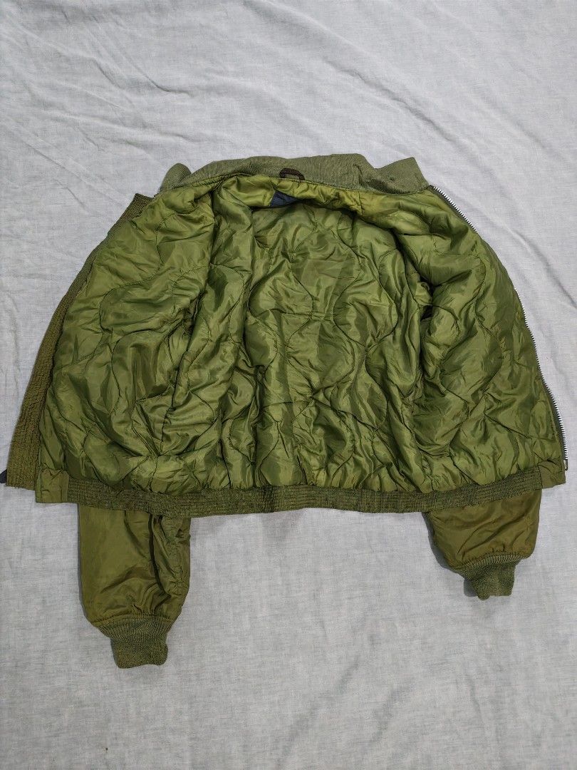 80s spiewak type G-8 wep naval aviator bomber jacket (Category: Coats, Jackets and Outerwear) located in Baguio. Submitted by used_clothing2600 (Listing ID 1464618194, Image 3). Description: 80s spiewak type G-8 wep naval aviator bomber jacket made in USA size small good condition pit to pit 23 length 24.5 shoulders 18.5 sleeve length 26.5 P 3,480.