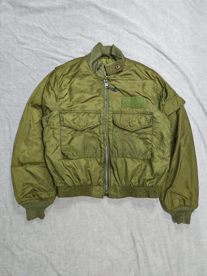 80s spiewak type G-8 wep naval aviator bomber jacket (Category: Coats, Jackets and Outerwear) located in Baguio. Submitted by used_clothing2600 (Listing ID 1464618194, Image 1). Description: 80s spiewak type G-8 wep naval aviator bomber jacket made in USA size small good condition pit to pit 23 length 24.5 shoulders 18.5 sleeve length 26.5 P 3,480.