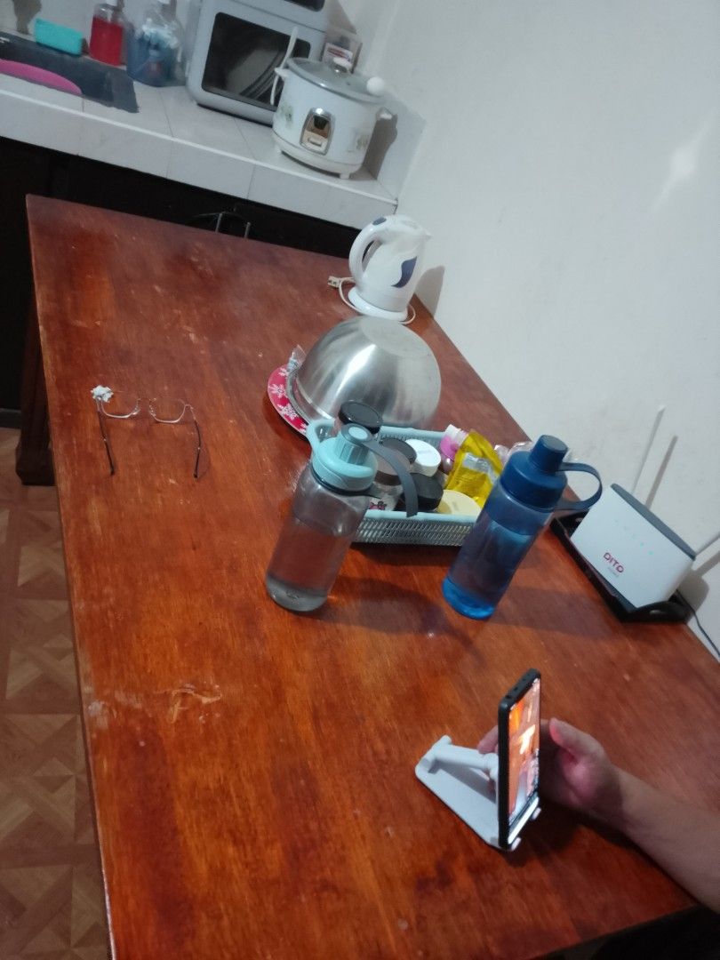 8 Seater Dining table (Category: Tables & Sets) located in Cavite. Submitted by rodrycuteshop (Listing ID 1464712556, Image 2). Description: Solid wood with small damage under Good for big families.