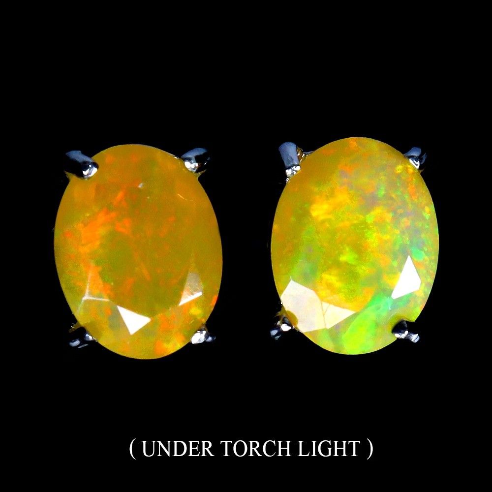 💯 Natural ETHIOPIAN OPAL earrings (Category: Precious Stones) located in Kawit. Submitted by authentic_gemstones_byalton (Listing ID 1464760359, Image 3). Description: AVAILABLE ❗ 💯 Natural ETHIOPIAN OPAL earrings -Stud type -Set in 925 silver (w/ markings) -9.0x7.0 (mm) Opal dimension -Unheated -100% brand new item PRICE: only 4,500 php #opal #gemstones.