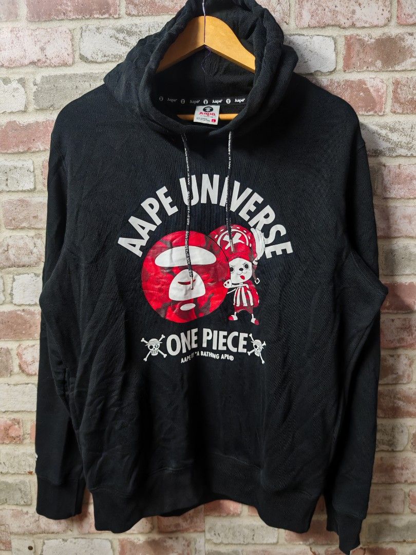 A bathing ape x one piece (Category: Luxury Apparel) located in Santa Cruz. Submitted by ukayhuntworldwide (Listing ID 1464638973, Image 1). Description: Aape x One piece Excellent condition Large on tag Dimes 23 width 29 length.
