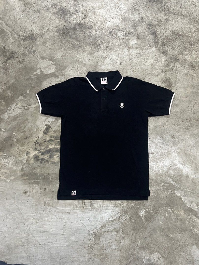 AAPE By A Bathing Ape Polo Shirt (Category: Tshirts & Polo Shirts ) located in Naga. Submitted by nowhere_archive_shop (Listing ID 1464720866, Image 1). Description: AAPE By A Bathing Ape Polo Shirt Size S On Tag 19/26.5 Excellent Condition Cut Wash Tag Authentic DM.