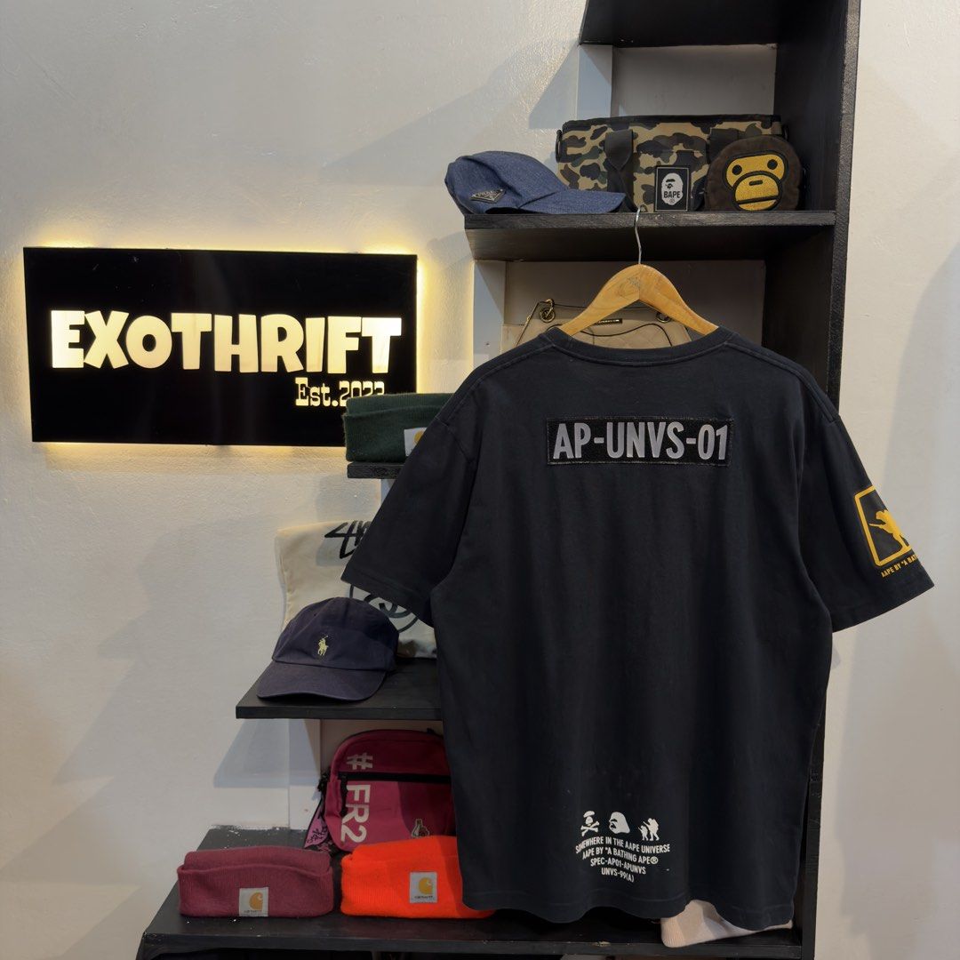 Aape Jelly Patch Logo Black Shirt (Category: Tshirts & Polo Shirts ) located in Manila. Submitted by jerichomal82553 (Listing ID 1464747277, Image 2). Description: Aape Jelly Patch Logo Black Shirt 22 by 29.5 Good Condition Complete Tags CLAIM 1500.