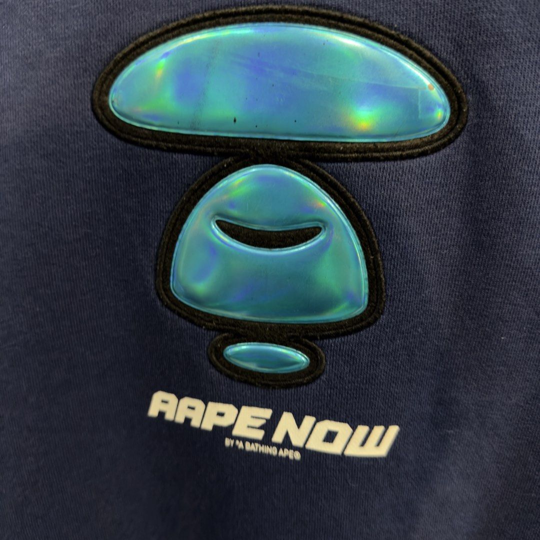 Aape Twotone Embossed Logo Sweatshirt (Category: Coats, Jackets and Outerwear) located in Manila. Submitted by jerichomal82553 (Listing ID 1464749552, Image 3). Description: Aape Twotone Embossed Logo Sweatshirt 22.5 by 27 Good Condition Complete Tags .