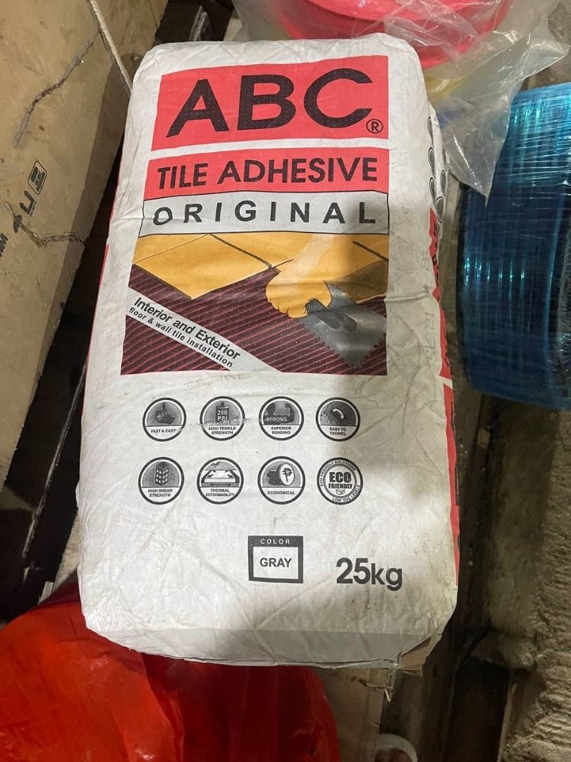 ABC Tile adhesive (Category: Everything Else Others) located in Manila. Submitted by joeyroque09 (Listing ID 1464614707, Image 1). Description: ABC Tile adhesive .